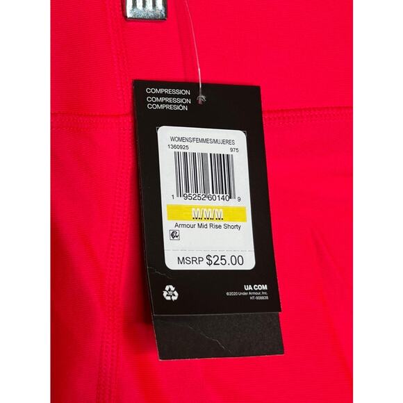 NWT UNDER ARMOUR UA Womens Mid Rise Shorty Compression Shorts Size M - Picture 4 of 4